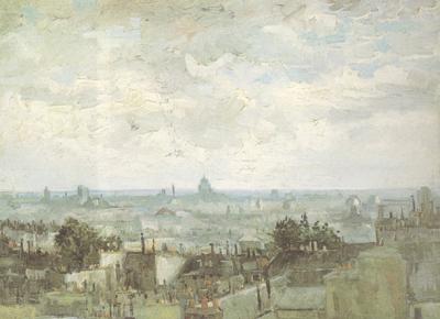 Vincent Van Gogh View of the Roofs of Paris (nn04)